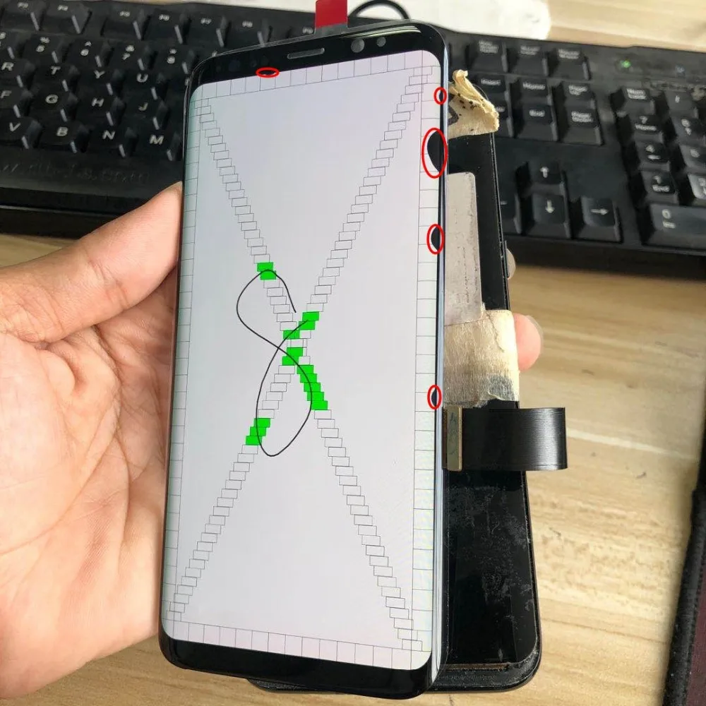 With Dead Pixels Original LCD For Samsung Galaxy S8 lcd G950 SM-G950F LCD Display Touch Screen Digitizer no Frame Assembly Part