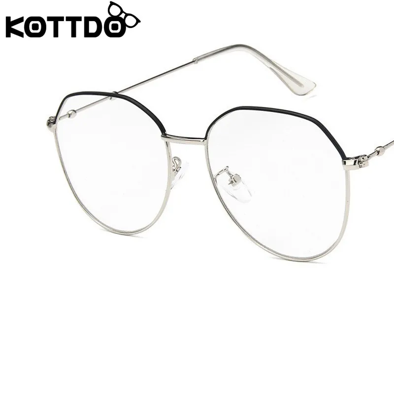 KOTTDO, Ретро стиль, круглые очки, оправа для женщин, классика, полигон, оправа для глаз, оправа для мужчин, компьютерные очки, оправа