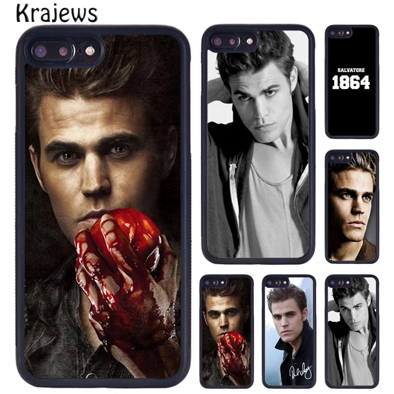 Krajews Vampire Diaries Stefan Salvatore Di Caso Per Il Iphone X Xr Xs 11 Pro Max 5 6 6S 7 8 Più Il Samsung Galaxy S7Edge S8 S9 S10