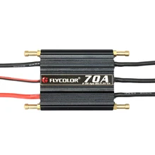 Flycolor 70A бесщеточный ESC для RC лодки 2-6S с 5,5 V/5A BEC