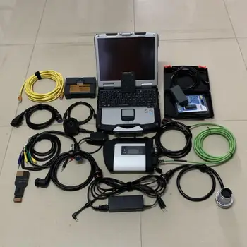 Billig 2019 Für B/mw Icom A2 B C Mb Star C4 Vas 5054 Eine Diagnose Werkzeug 3in1 1tb Ssd Neueste Software Mit Laptop Cf30 Ram 4g Voller Kabel