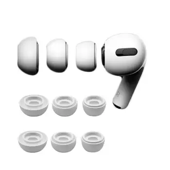 

1Set Silicone Ear Tips Plug Earbuds with Storage Box for Airpods Pro 3 Headset X6HB