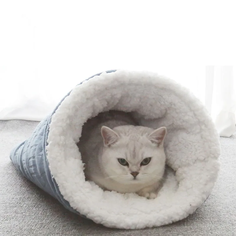 Klapp bett Winter Warm Pet House mit Plüsch verdicktem Kissen Atmungsaktives Cor