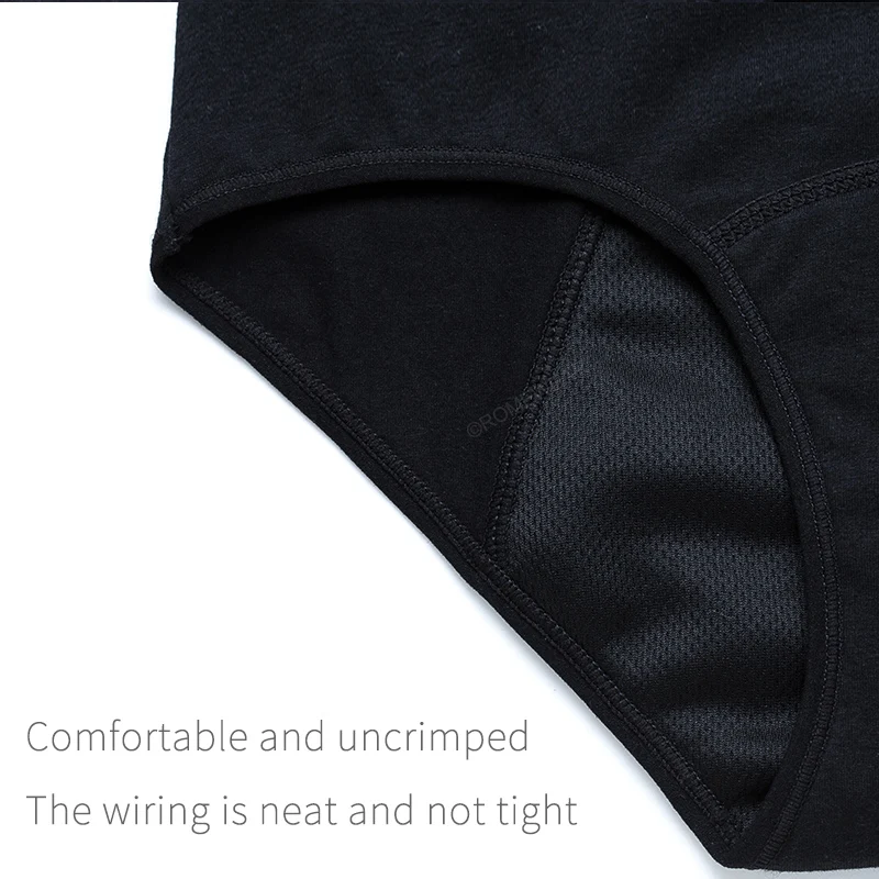 5 Pcs Cotton Menstrual Period Panties Plus Size Women Heavy Flow Absorbency Leakproof Underwear Female Incontinence Lingerie high waisted cotton underwear