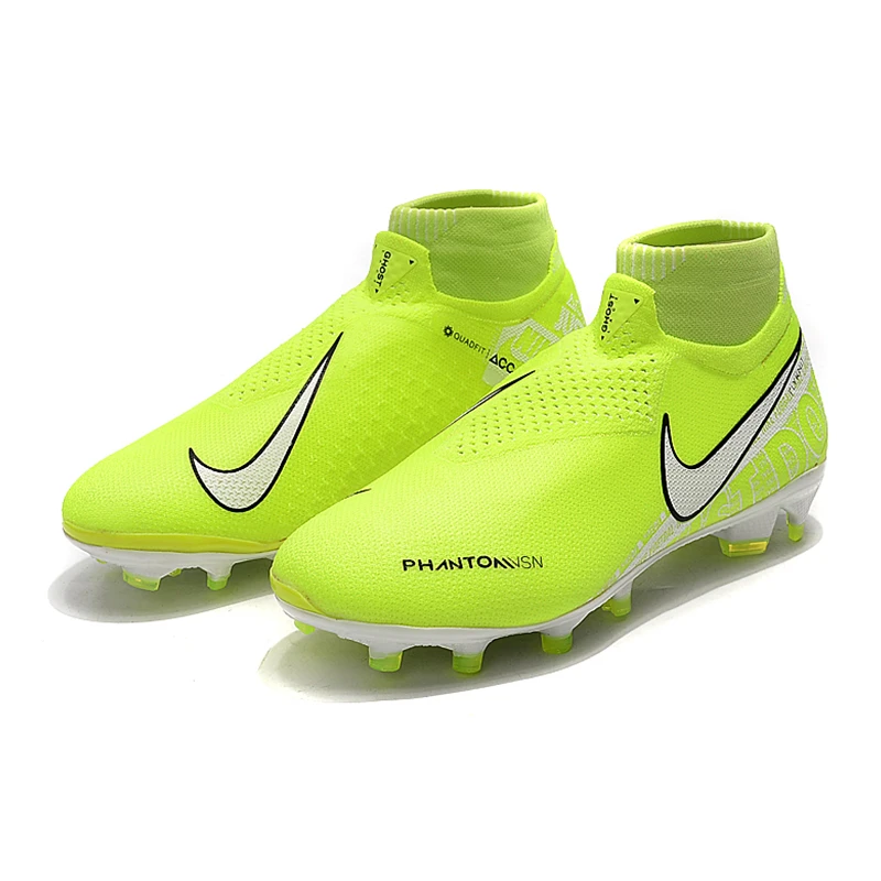 Nike Phantom VSN тени Elite DF FG Футбол бутсы кроссовки Для мужчин футбольные бутсы с волнообразным краем; Zapatos De Futbol Hombre Nike Бутсы; большие размеры 39-45