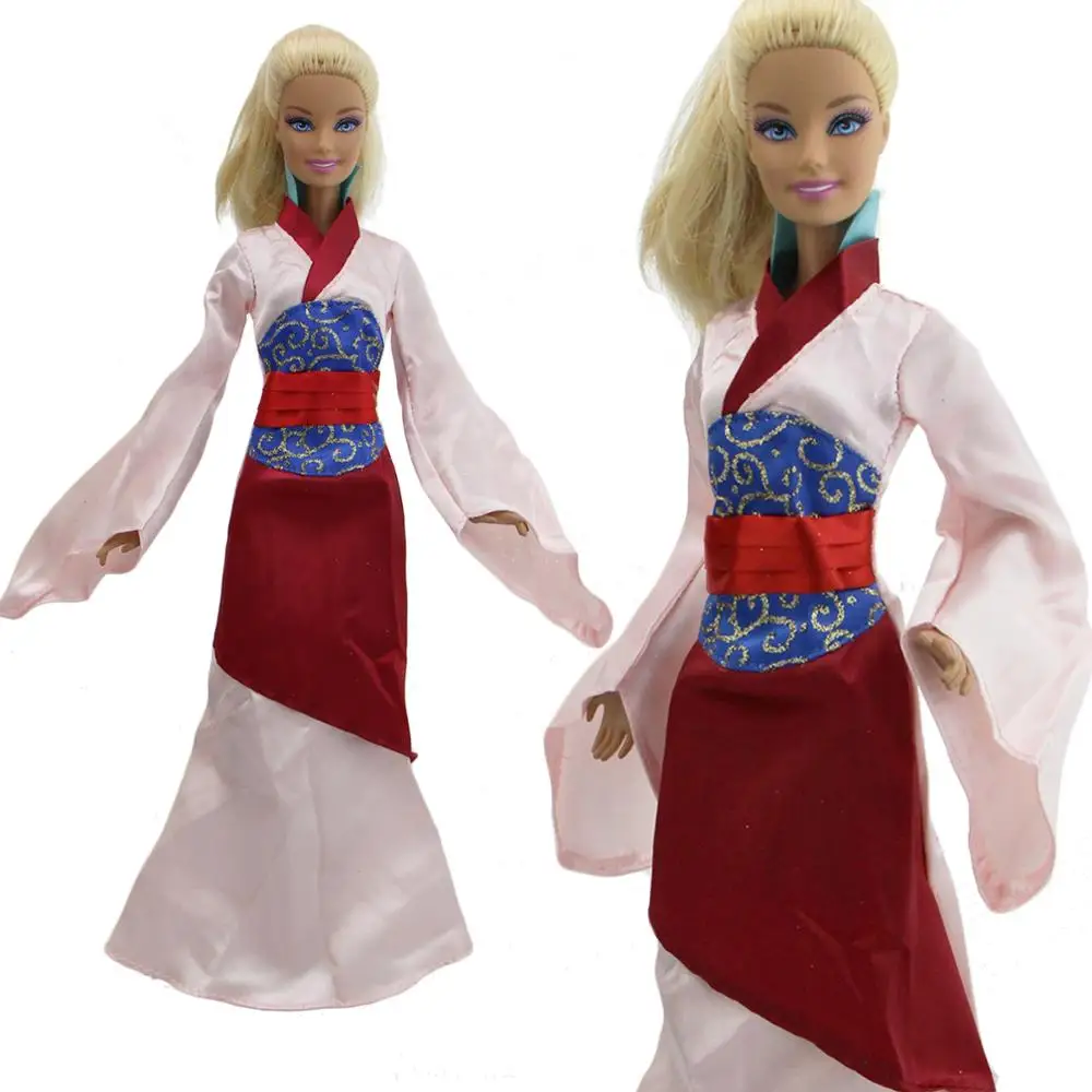 Red Rose Ancient Beauty Costume Clothes For 11.5/" Dolls Dress Outfits Kids Toy