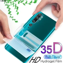 35D Передняя и задняя Гидрогелевая пленка для Xiao mi Red mi Note 8 7 Pro mi Note 10 Pro Защита экрана для mi 9T Pro CC9 Lite A3 не стекло