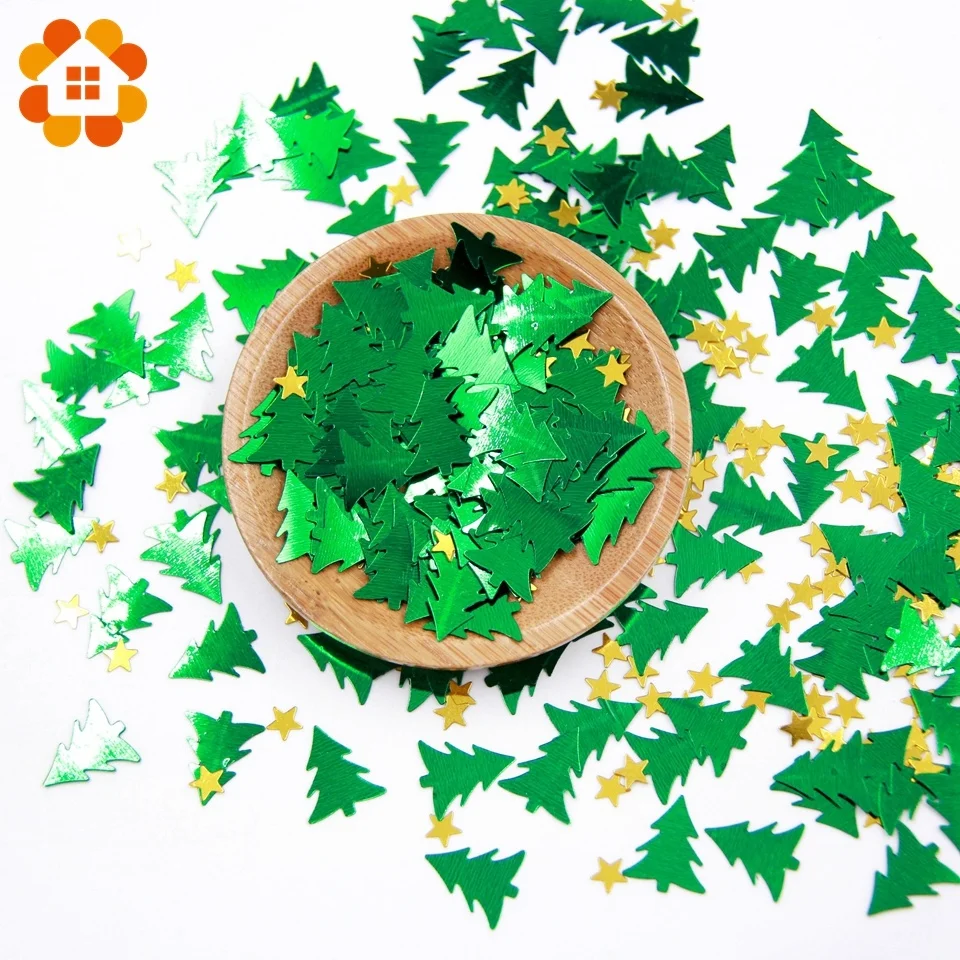 15g/Bag Multi Colorful Christmas Series Confetti Sequins Beautiful Table Decor Christmas New Year Party Decoration Supplies