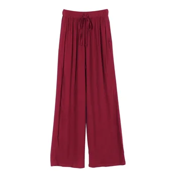 

2020 Spring and Summer Korean Kids and Teen Girls Wide Leg Pants Girls Breathable Solid Loose Casual Pants Straight Pants, #8724