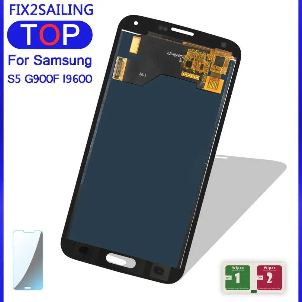 Дисплей S5 для Samsung lcd SM G900 G900F I9600 ЖК дисплей + сенсорный экран дигитайзер с