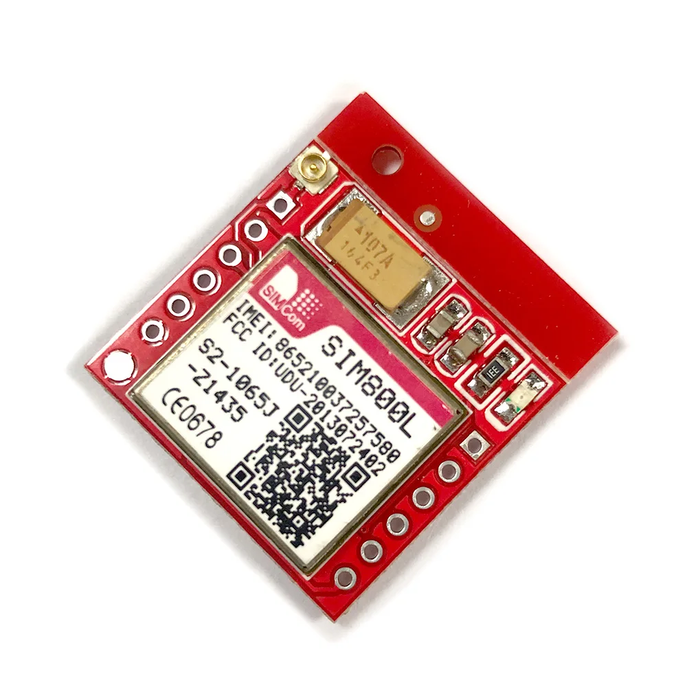 Mini o menor sim800l gprs gsm módulo micro núcleo do cartão sim placa sem fio quad-band ttl sim 800l porta serial com antena
