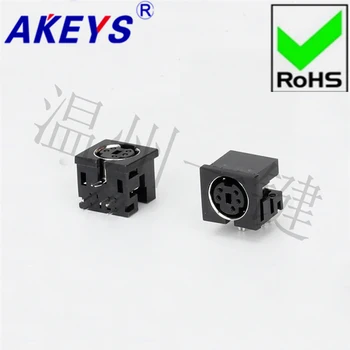 

10PCS MDC-5-01 square keyboard plug DIN socket S terminal 6 feet 5 pins 5 cores socket mother