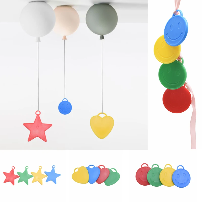 

3pcs/set Balloon Gravity Block Star Heart Shape Fixed Pendant Wedding Birthday Party Aluminium Foil Helium Balloon Accessories 7