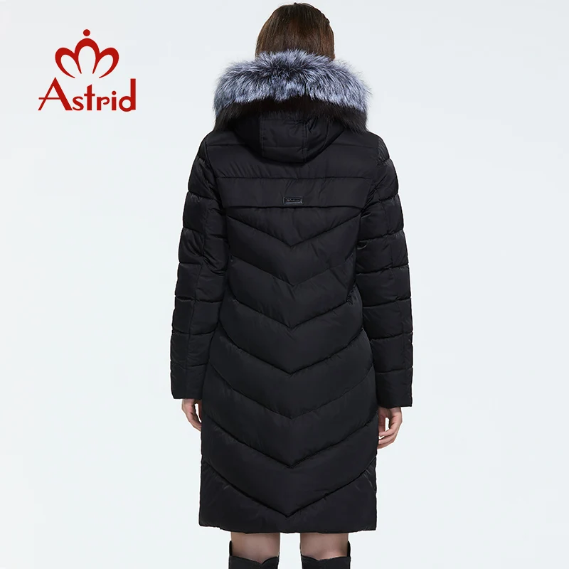 New  Astrid 2019 Winter new arrival down jacket women with a fur collar loose clothing outerwear quality
