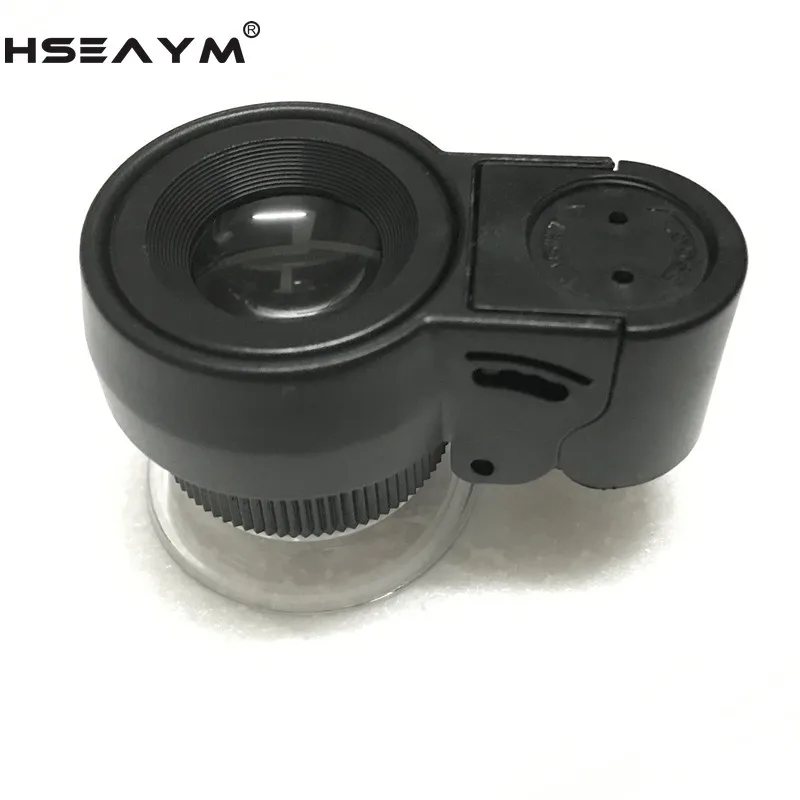 45X 2LED и 1 UV цилиндрический зум ювелирные увеличители увеличительное стекло лупа