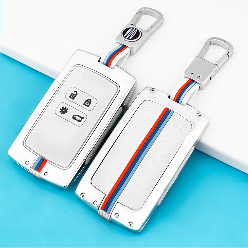Copertura chiave dell'automobile in lega di zinco per la catena della cassa chiave della copertura chiave del Silicone di Renault per Renault Kadjar Megane Koleos QM5 QM6 2016 2018 Cap149 11 Copertura chiave dell'automobile in lega di zinco per la catena della cassa chiave della copertura chiave del Silicone di Renault per Renault Kadjar Megane Koleos QM5 QM6 2016 2018 Cap149 - H8b113d8e08724bfeb3622298503a0599G