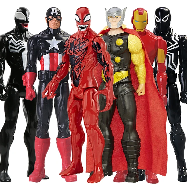 Marvel – figurines Super-héros Avengers, 30cm, Carnage, Venom, Captain  America, Thor, Iron Man, Spiderman, jouets pour enfants - AliExpress