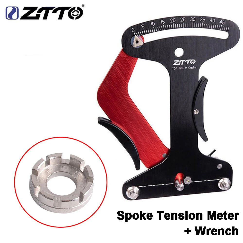 

ZTTO CNC Bicycle Tool Spoke Tension Meter For MTB Road Bike Wheel Spokes Checker Reliable Indicator Accurate and Stable TC-1