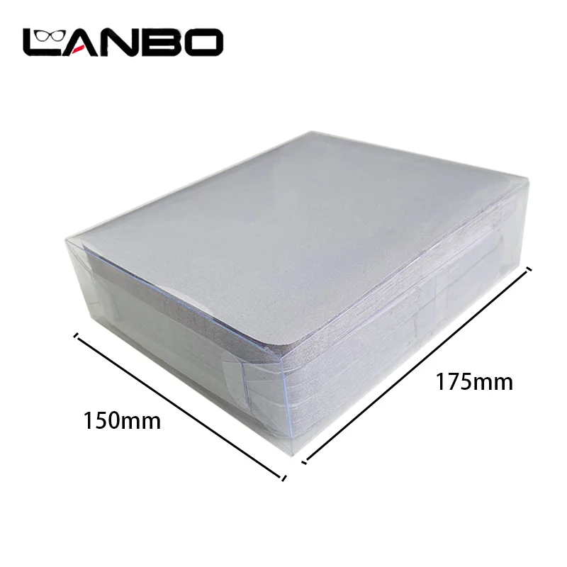 LANBO 100 pcs High quality Glasses Cleaner 15*17.5cm Microfiber Glasses Cleaning Cloth For Lens Phone Screen Cleaning Wipes 6