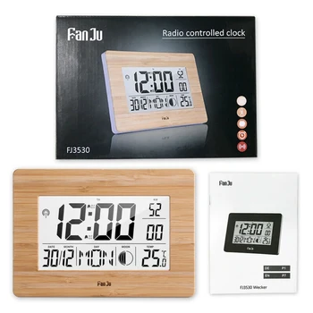 

3530 Digital Alarm Clock With Extra Large Display/Temperature/Moon Phase LCD Light Table Desktop Reloj Despertador USB Cable