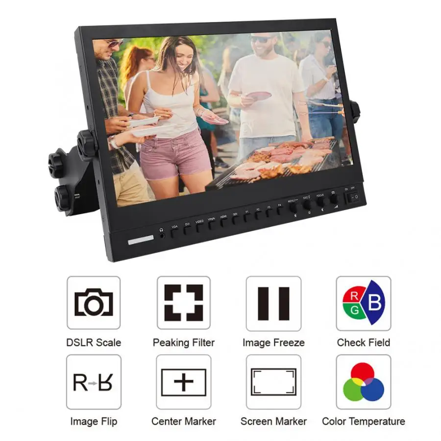 Seetec P133-9HSD 13,3 дюймов ips HD SDI HDMI 16:9 широковещательный монитор 1920x1080 AU Plug AC100-240V