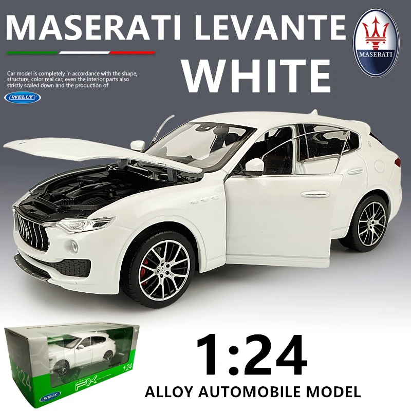 Welly 1:24 Levante Maserati автомобиль сплав модель автомобиля моделирование автомобиля украшение коллекция подарок игрушка Литье модель игрушка для мальчиков - Цвет: Levante Maserati