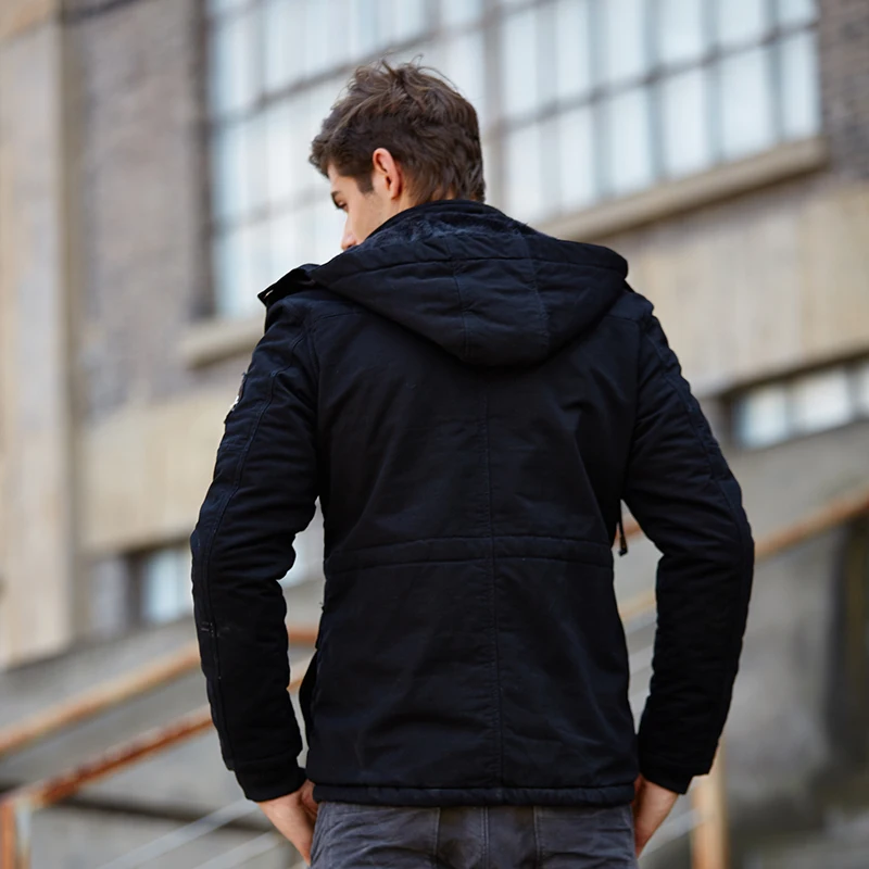 Menswear Men's Bomber Jacket Men Jackets and Coats Winter Hooded Motorcycle Mens Jacket Casual Army Windbreakers Male Coat