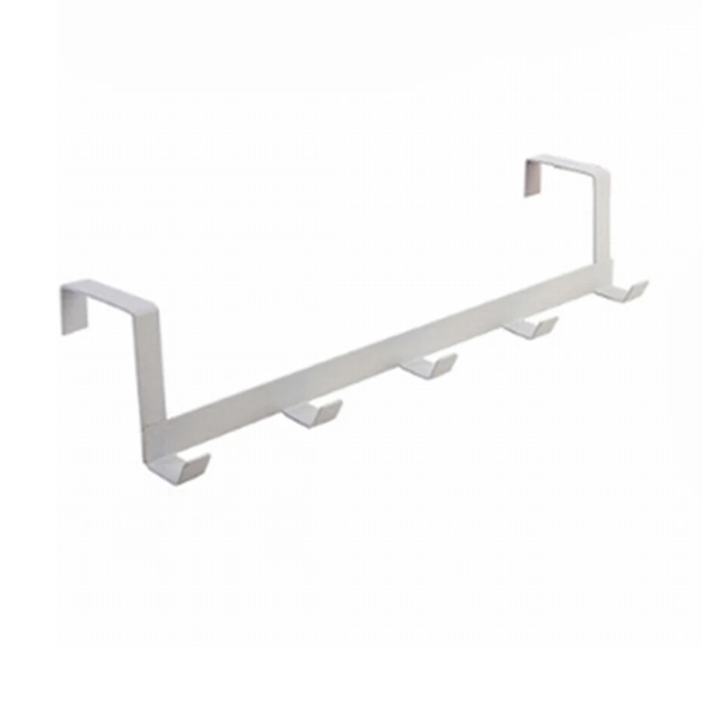 

Over Door Hanging 5-Hook Hanger Bedroom Towel Punch-Free Hooks Bathroom Hardware Fixtures Coats Bags Hat Racks