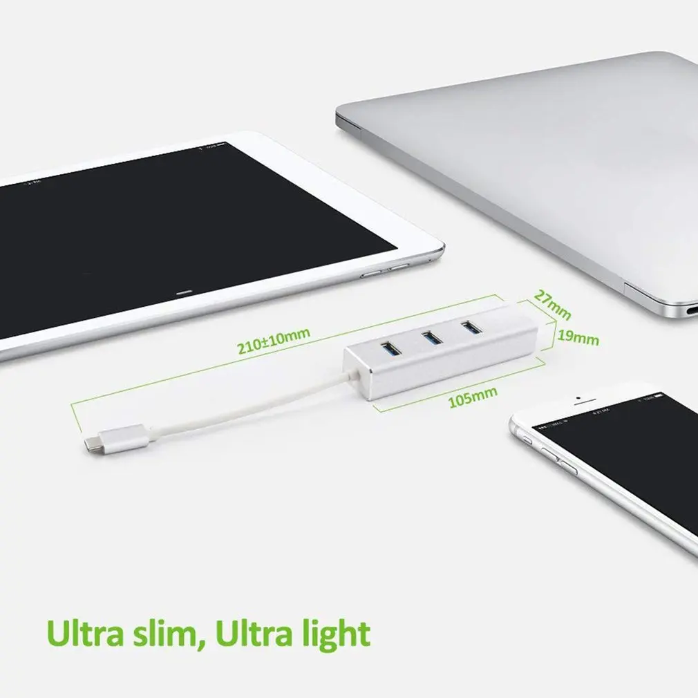3-Порты и разъёмы USB 3,0/Тип-c USB концентратор с конвертер Gigabit Ethernet порт Gigabit Ethernet Порты и разъёмы для Windows XP/Vista/Win7/8, Mac OS