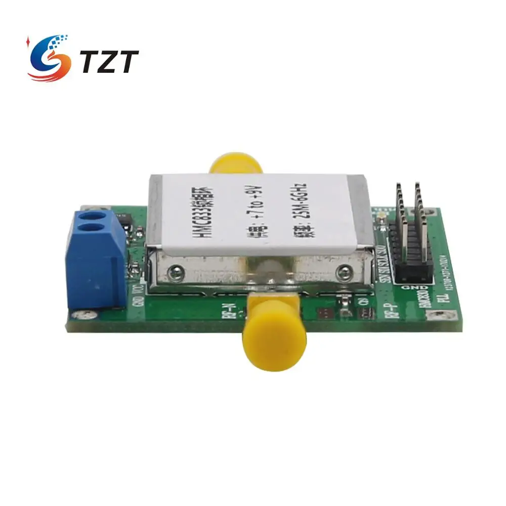  TZT 25MHz-6GHz HMC833 Phase-Locked Loop Module RF Signal Generator 7V to 9V HMC833 Core Board
