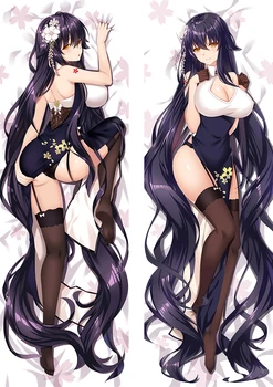 

2020 June Update Azur Lane Anime Game Body Pillow Cover Case Sexy Girls Pillowcase Peach Skin 2 Way Throw Pillow case