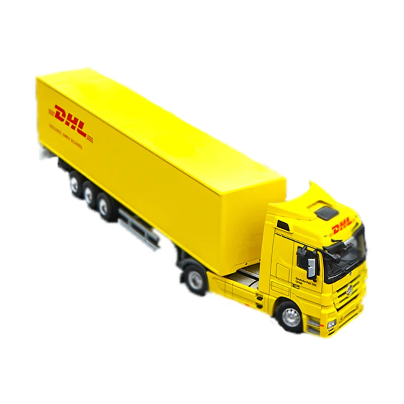 Контейнеровоз DHL Sinotrans DHL высокая имитация 1/50 масштаб сплав модель грузовика-контейнеровоза детская коллекция игрушек для подарка дисплей