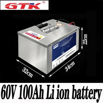 

60V 100Ah Power li-ion lipo battery pack for Electric Bike motorcycle RV EV solar photovoltaic System Caravan+10A Charger