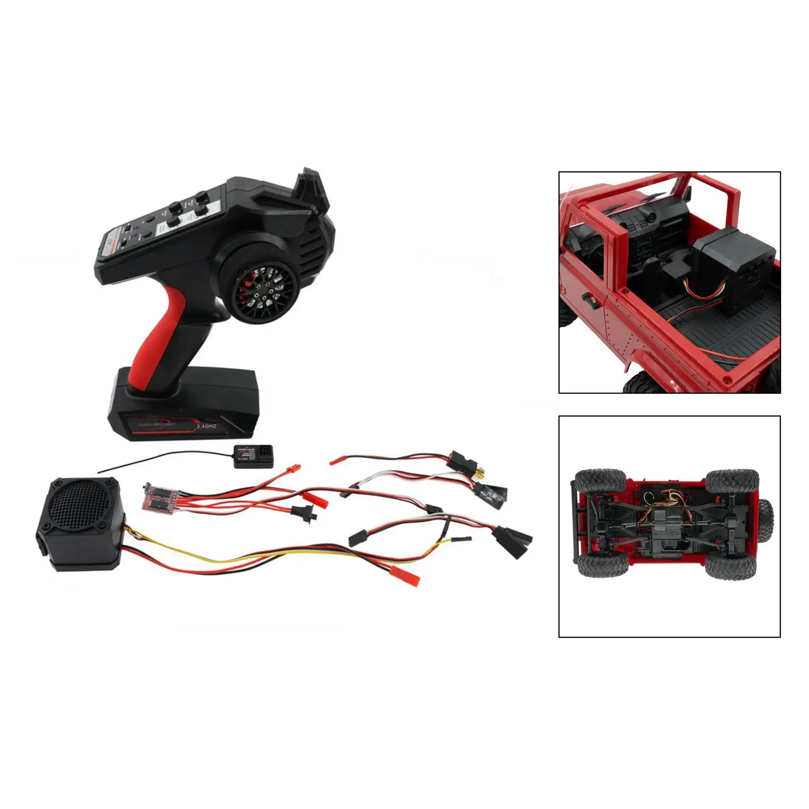 RC Car Engine Sound Simulated Module Set Simulator w/Remote controller for 1/5 1//8 1/10 1/16 RC Model for WPL B14 B14K B24 B24K