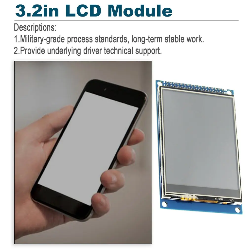 3,2 дюймов TFT 34PIN lcd параллельный порт lcd разрешение 320*240 3,2 дюймов ЖК-дисплей модуль ЖК-плата с сенсорным драйвером IC ILI9341