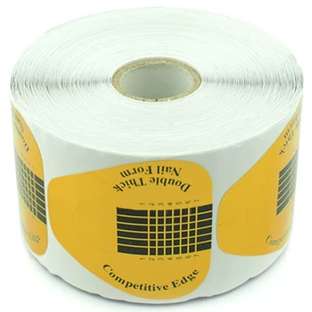 

500Pcs Plastic Form for Nails Extensions Acrylic Builder Gel Forms Sculpting Guide Stencil Quick Extend Nail Tools