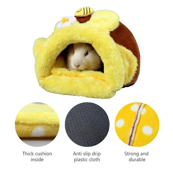 

New Pet Cage Small Animal Nest Winter Warm Hamster/Rodent/Guinea Pig/Rat/Hedgehog Accessories Pets Cage Mouse Cotton House New