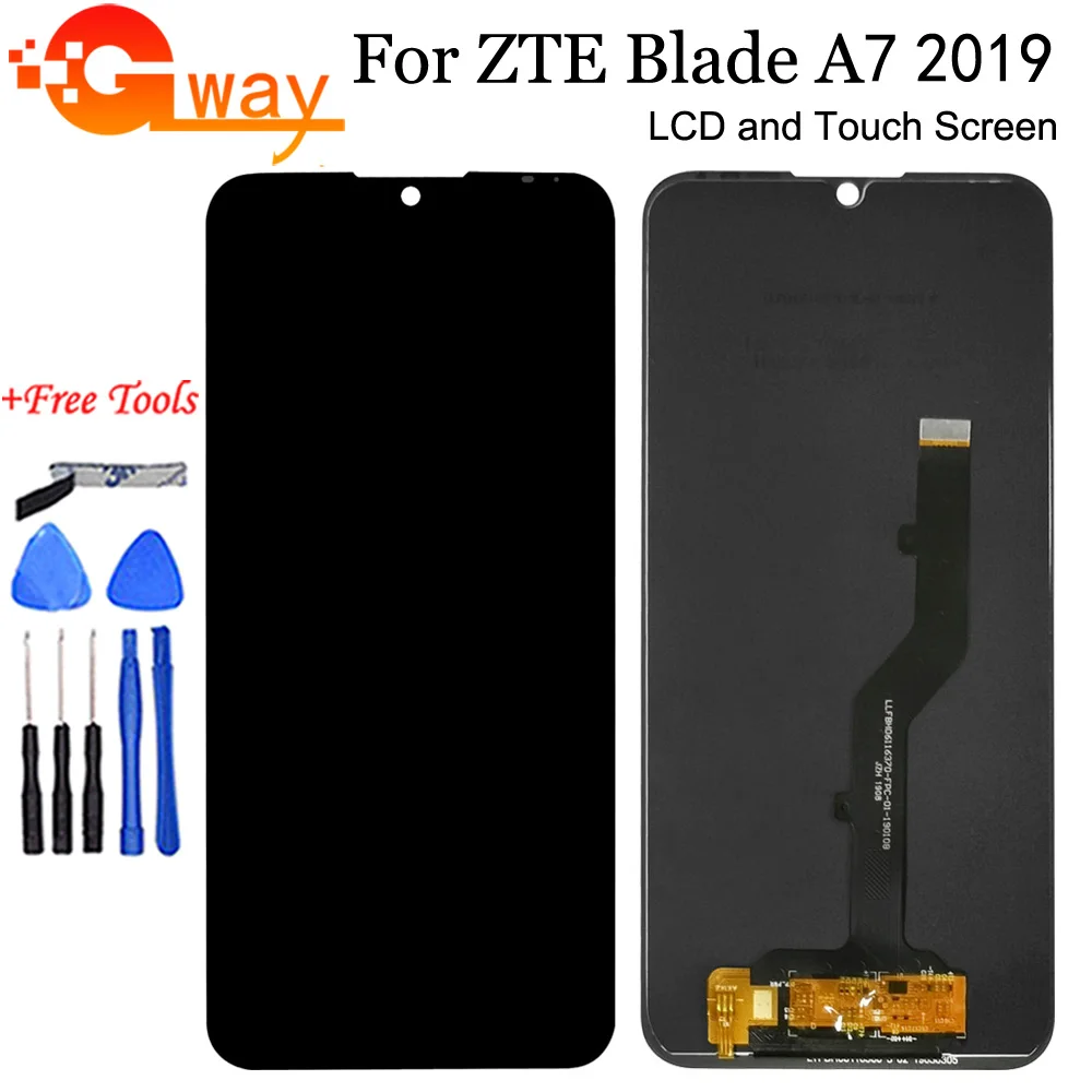 Черный ЖК дисплей 6 09 дюйма для ZTE Blade A7 2019 P963F02 и сенсорный экран с дигитайзером в