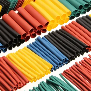 

260 Pcs 4 Colors Assorted 2:1 Heat Shrink Tubing Wrap Wire Sleeve Cable Kit New