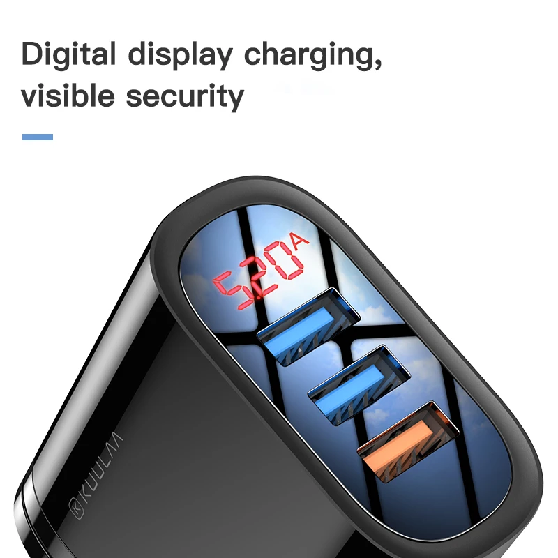 KUULAA Quick Charge 3 0 USB зарядное устройство 30 Вт QC3.0 QC быстрой зарядки мульти штекер