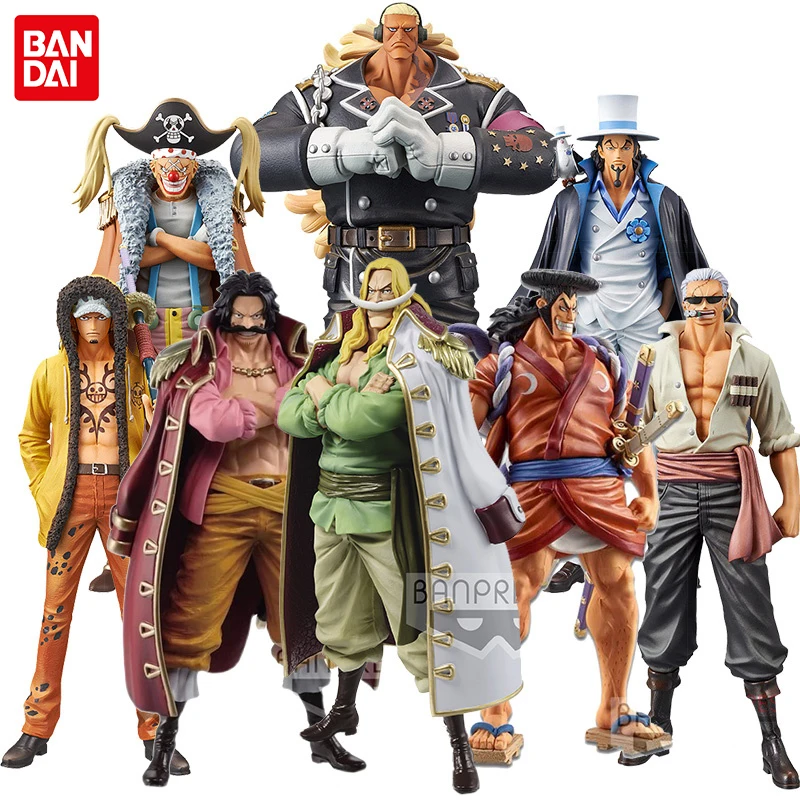 В наличии Bandai One Piece Kazunokuni ol · D Роджер нами Обезьяна D. Луффи ShanksToys Аниме Фигурка