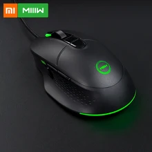 Xiaomi MIIIW 700G RGB цветной светильник с эффектом скорости 1000 Гц Проводная игровая мышь 6 кнопок 7200 dpi эргономичная игровая мышь для ПК