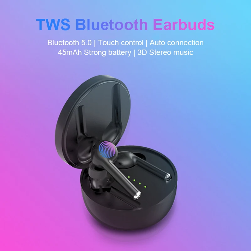 Беспроводные наушники Bluetooth 5,0 TWS стерео звук бас наушники Hands free телефонный звонок шумоподавление Спортивная гарнитура