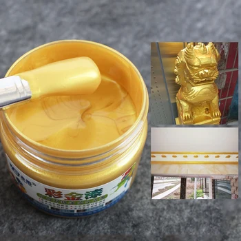 

Gold Water-based Acrylic Paint Wood Lacquer Metal Varnish Coatings for Furniture Cars Statuary Color