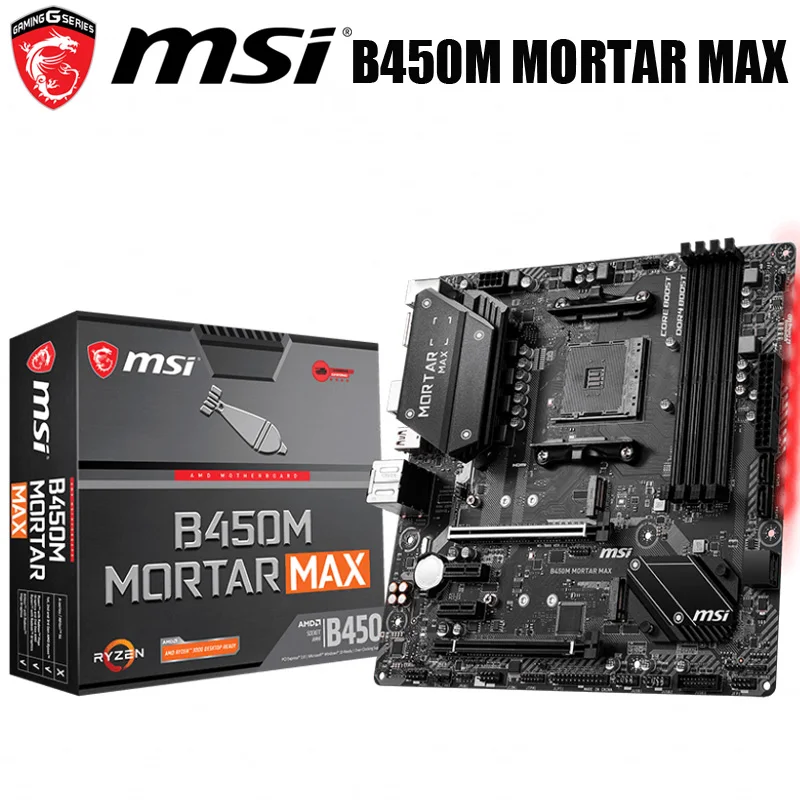 Новая розетка AM4 AMD B450 MSI B450M member MAX материнская плата DDR4 64GB PCI E 3 0 оригинальная