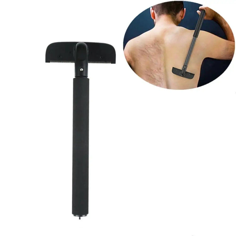 

Back Shavers Adjustable Stretchable Detachable Back Epilator Razor Long Handle Hair Removal Trimmer Tools For Men Back Body Leg