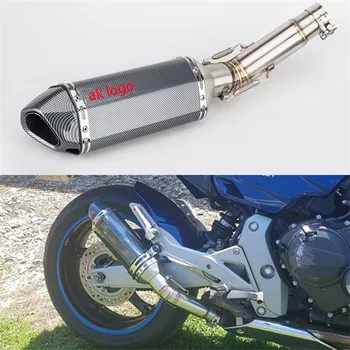 

Motorcycle Moto Exhaust Pipe And Link Pipe With DB Killer For Honda CB600F Hornet CBR600F 2007-2013 Escape Moto Motocross