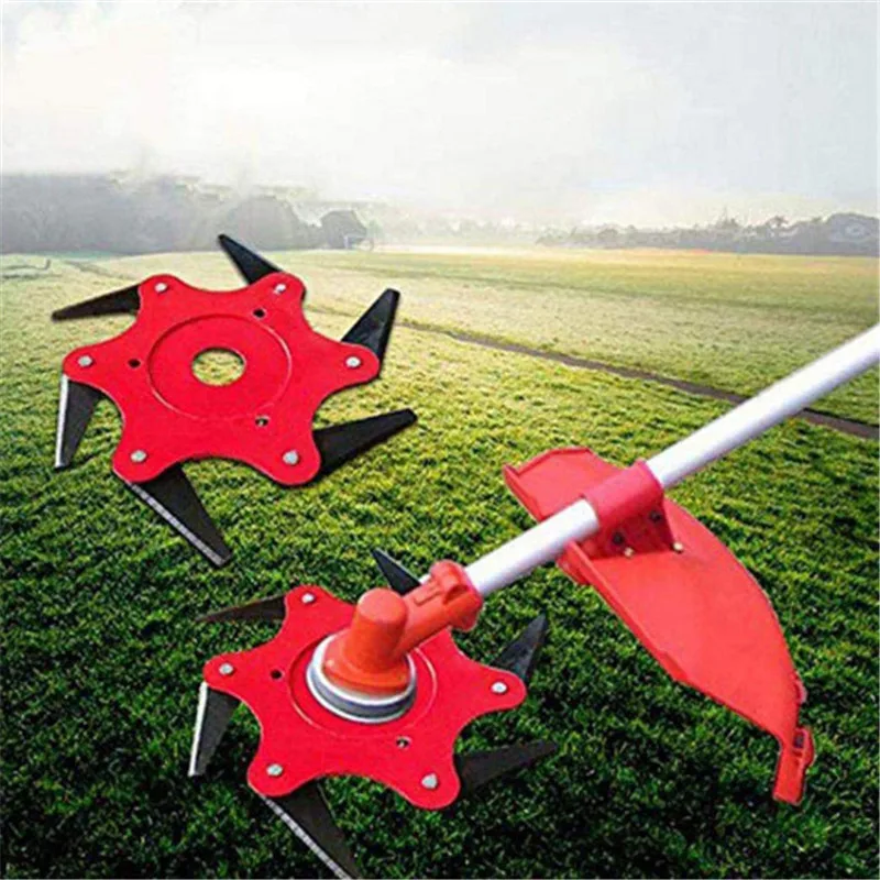 

Six-blade Blade Manganese Steel Blade Carbide Excavation Grass Head Universal Brush Cutter Weeding Head Remove Weeds, Grass