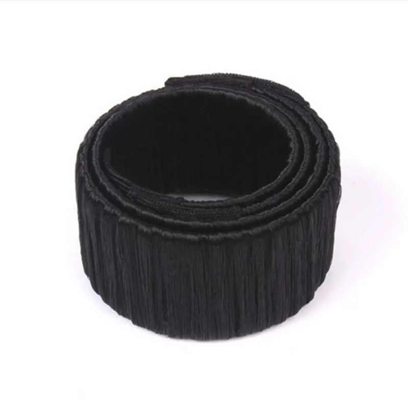 A BLACK RORASA, 4 цвета, сделай сам, легко, булочки, для изготовления волос, Braiders, эластичная лента для волос, пончики, шиньон, Magique, Волшебные Инструменты для укладки волос - Цвет: A BLACK