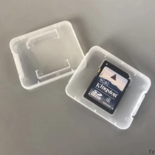 1000 шт прозрачный чехол для карт памяти SD SDHC держатель пластиковый ящик для хранения Коробка для хранения для стандартной sd-карты